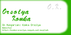 orsolya komka business card